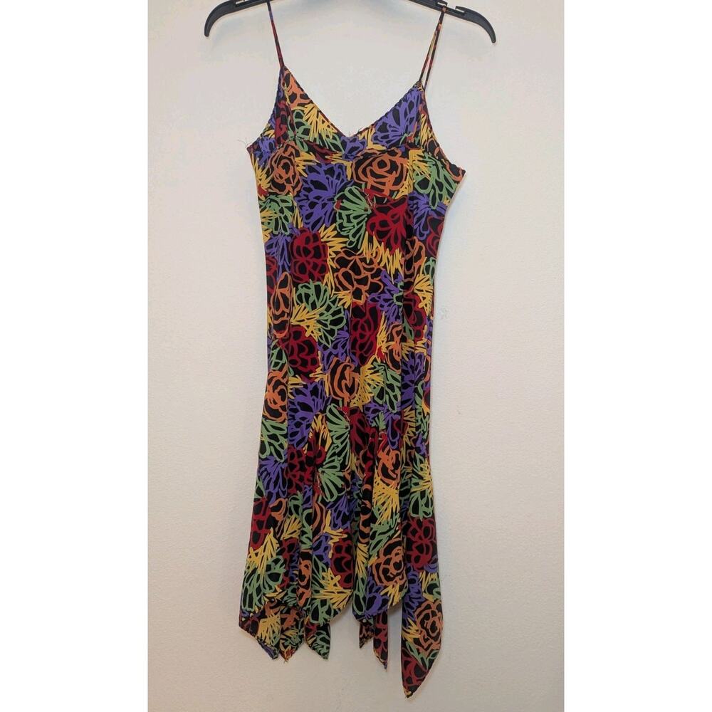 Vintage Papillon by Paula Carbone Fairycore Handkerchief Hem Slip Dress Medium